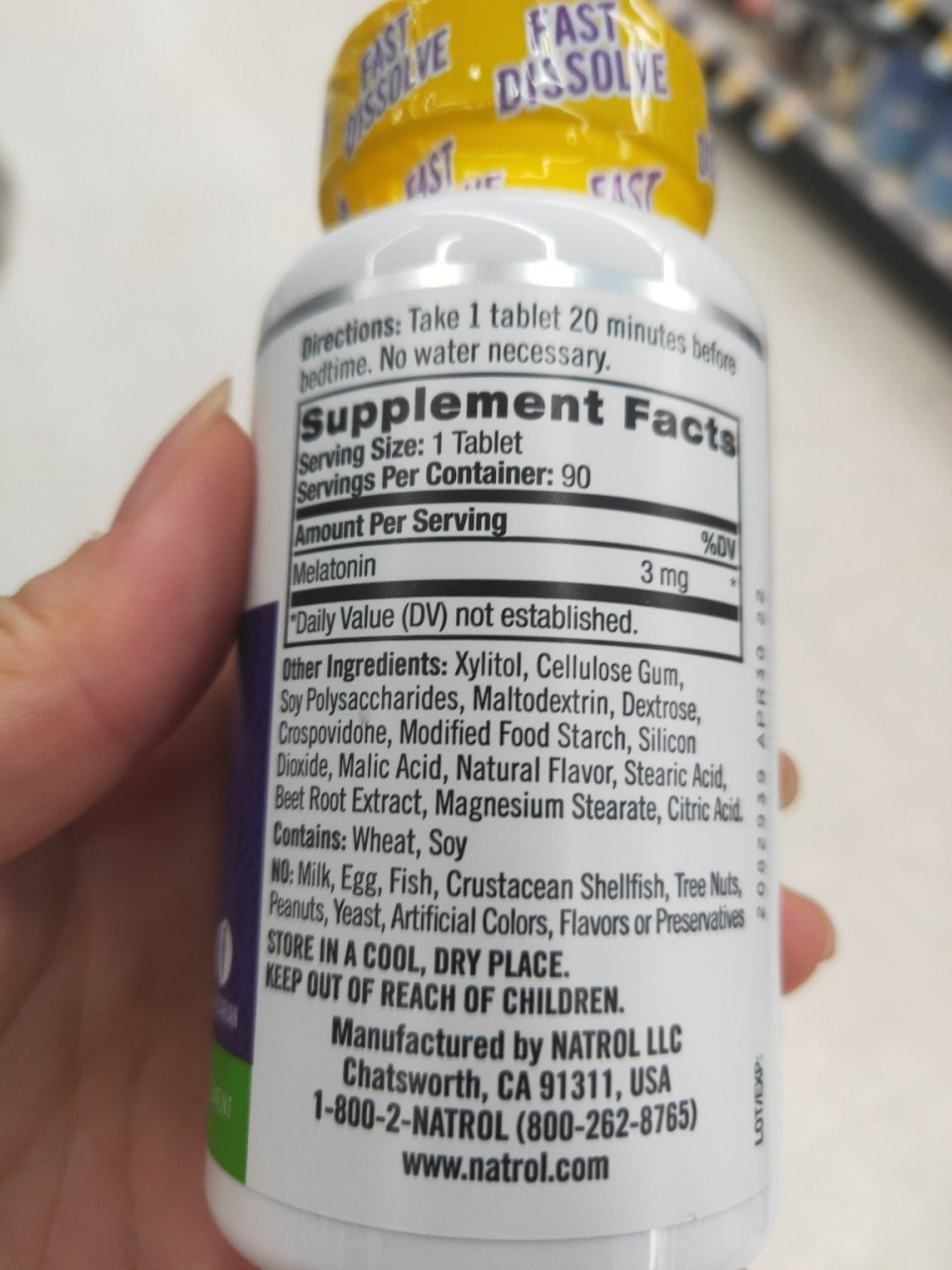 美国比较好用的褪黑素 drugfree 退黑素是我家庭常备的一款保健药品