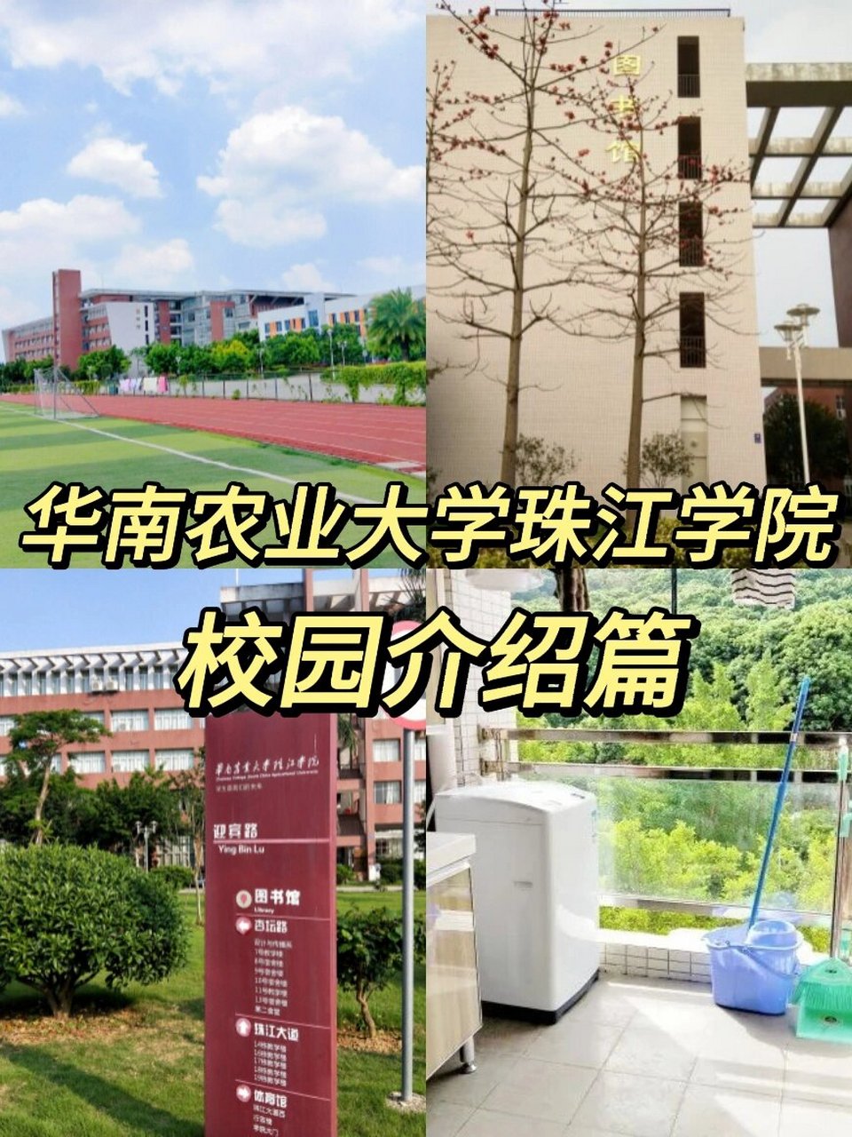 华农珠校园介绍篇来了,新生必看✨学校内教学设施和运动设施