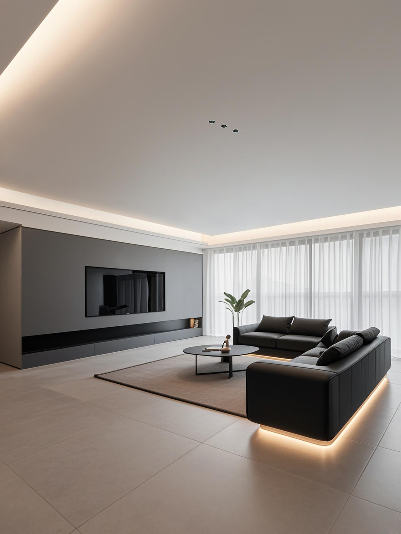 空间宽阔大气 开放式厨房让空间活极简装修现代极简装修风格现代极简