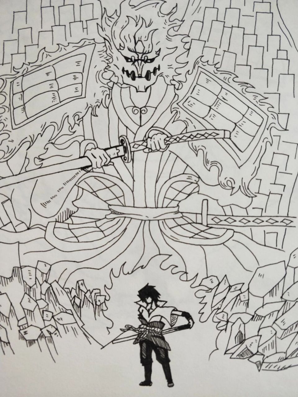 宇智波佐助须佐能乎手绘 闲来无事,画画须佐,会持续更新的谢谢支持