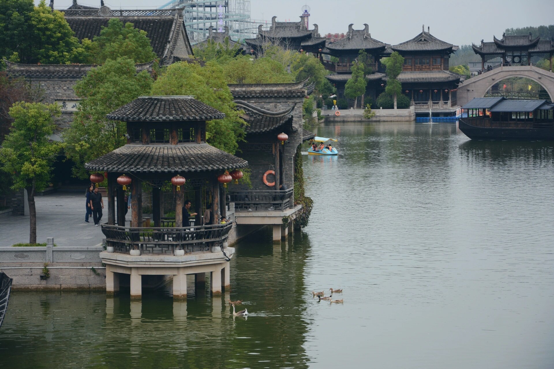 97小众旅游景点四大名镇之一中原水乡开封朱仙镇,漫步在其中,一种身