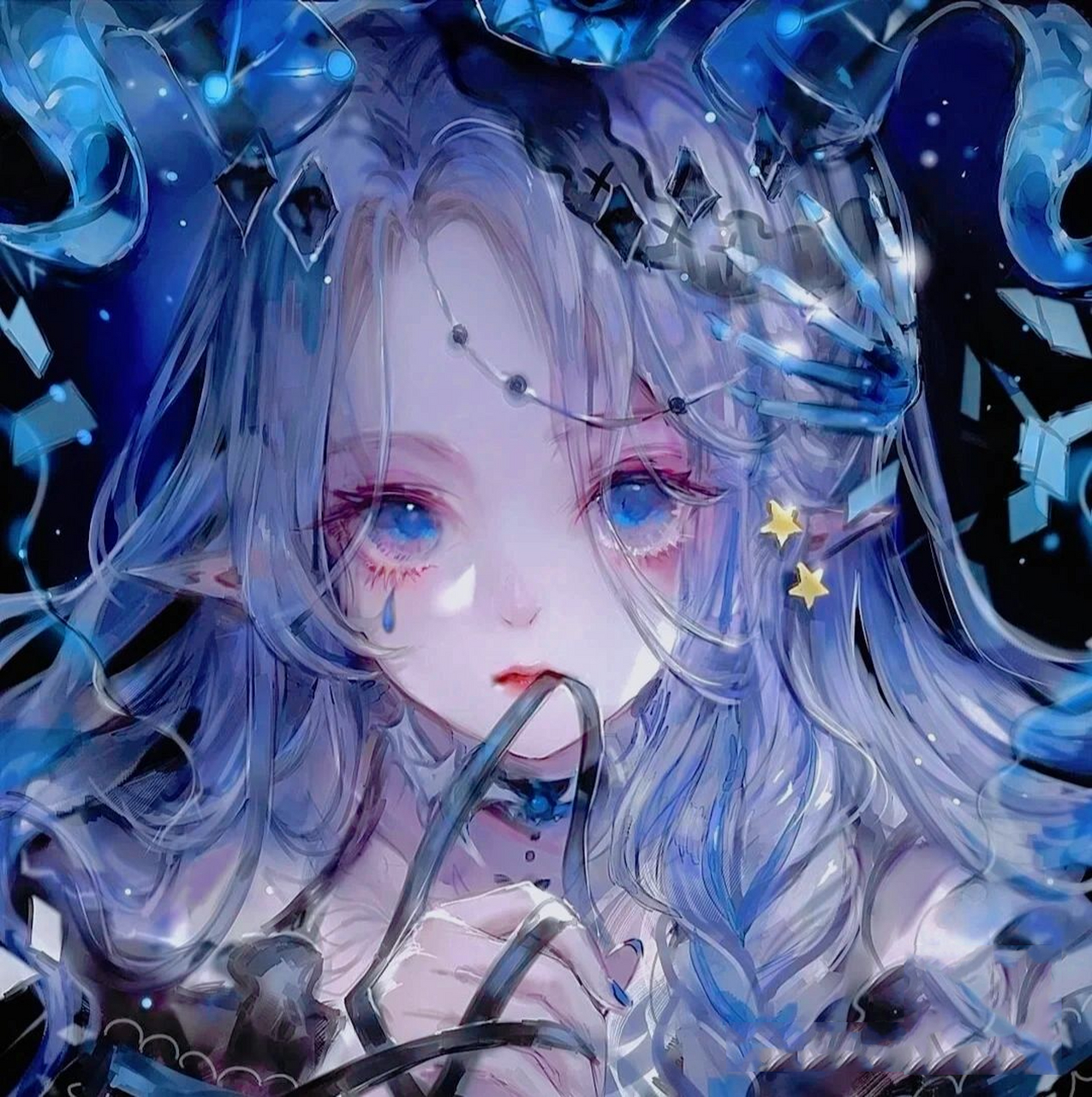 黑暗系高冷御姐头像   非原创,可抱图