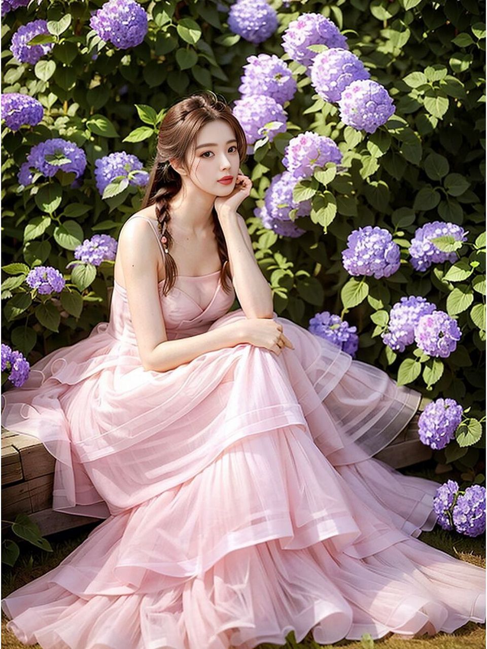 粉色系仙气婚纱 #ai绘画#02 02#婚纱#02 02#最美婚纱#02