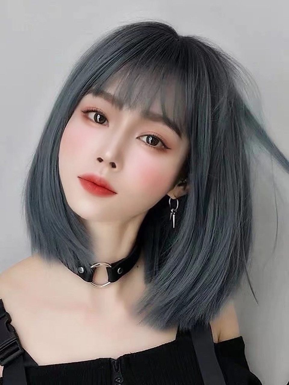 2021年必备灰蓝色|显白显气质的发色,不夸张 减龄初恋发型(雾霾蓝灰发