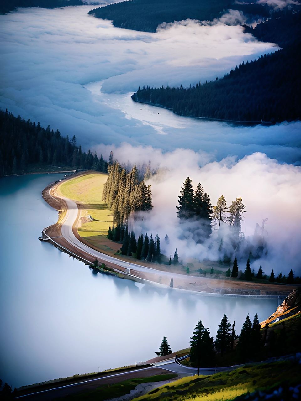 治愈系风景—山里早上秋景