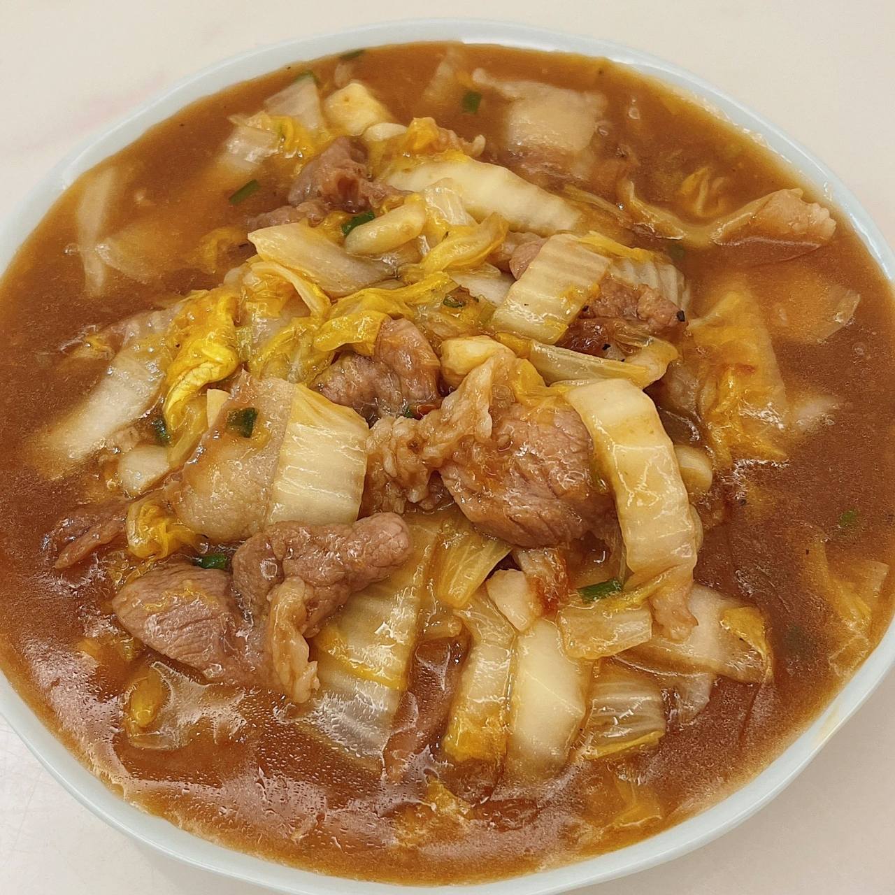 【菜谱回忆录】白菜炒肉 猪肉一小块 白菜十几叶(其他菜也适用此配方)