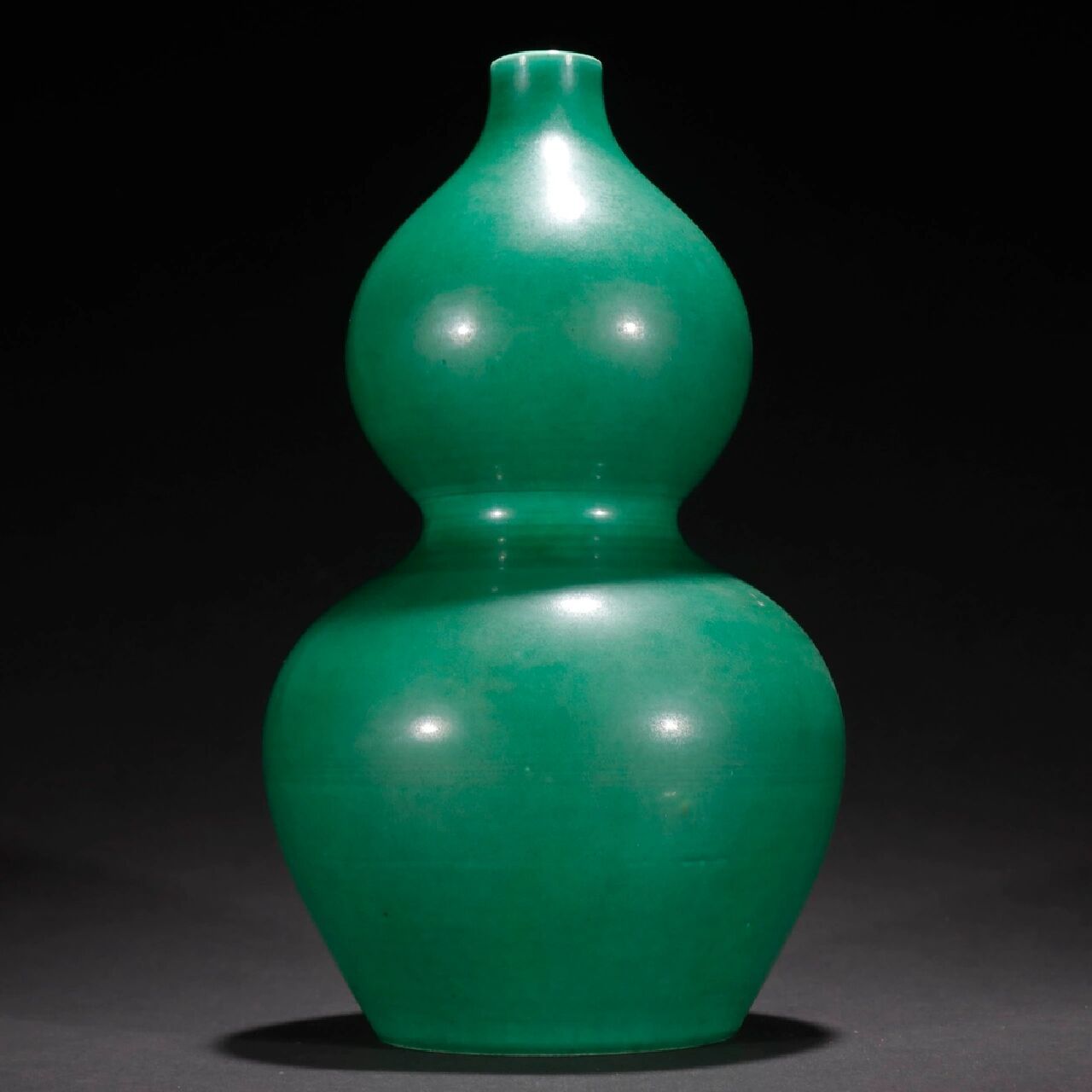 回流 青瓷 葫芦瓶 规格:高21宽11cm重487g