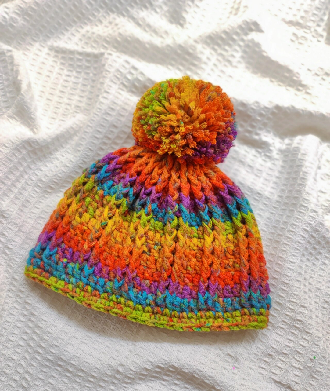 儿童帽子秋冬手工毛线钩针编织附图解 图解参考苏苏姐家南瓜帽,图解在