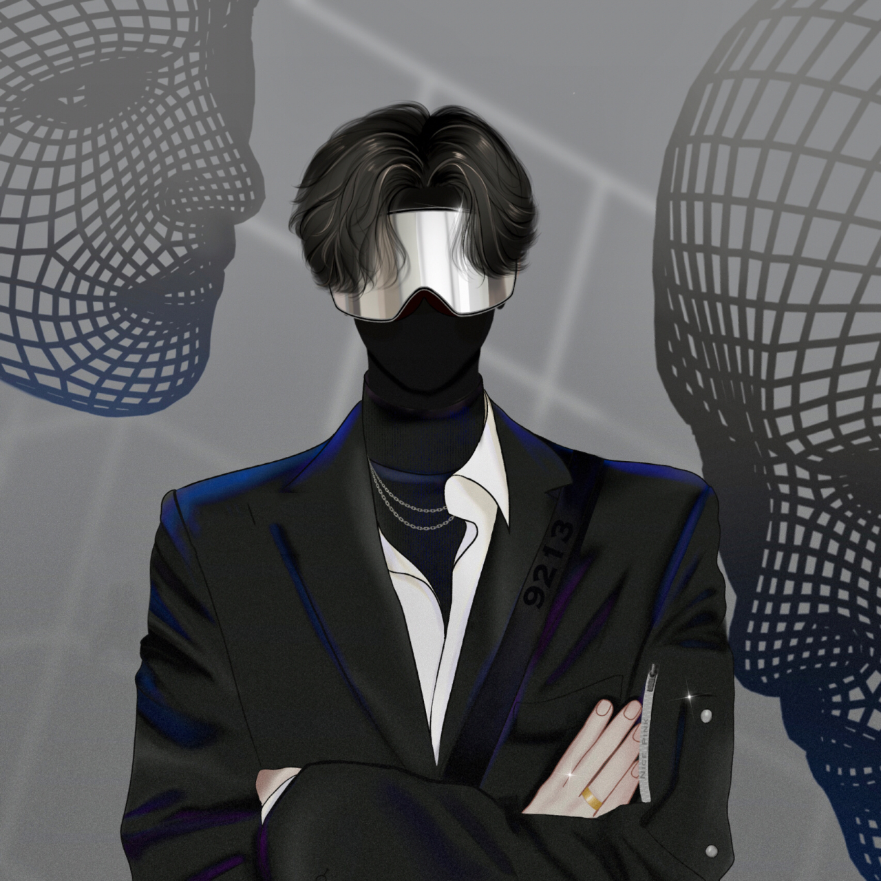 小黑粉/梅赛德斯/游戏主播/和平精英/9213 92可做头像壁纸,禁止商用