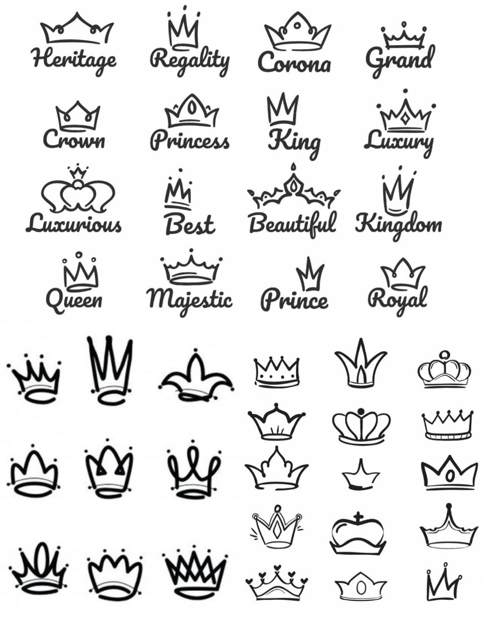 灵感收集|涂鸦小装饰皇冠合集分享95