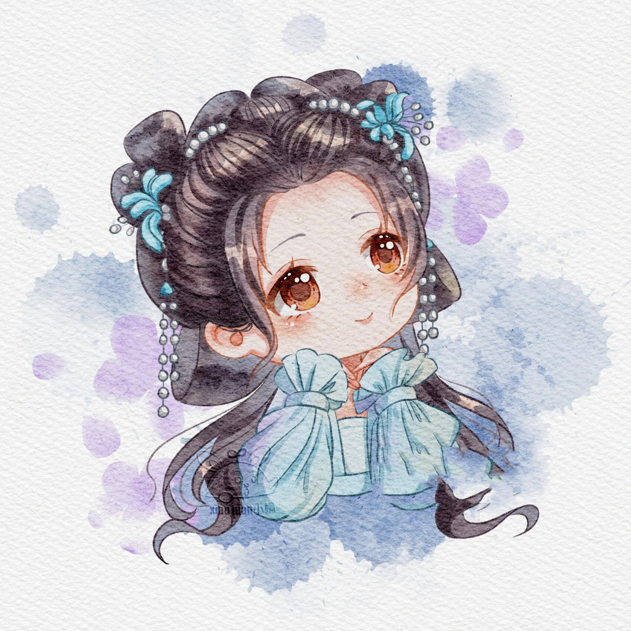 q版古风头像|赵露思 神隐 阿音 期待神隐上线,期待阿音 可自取做头像