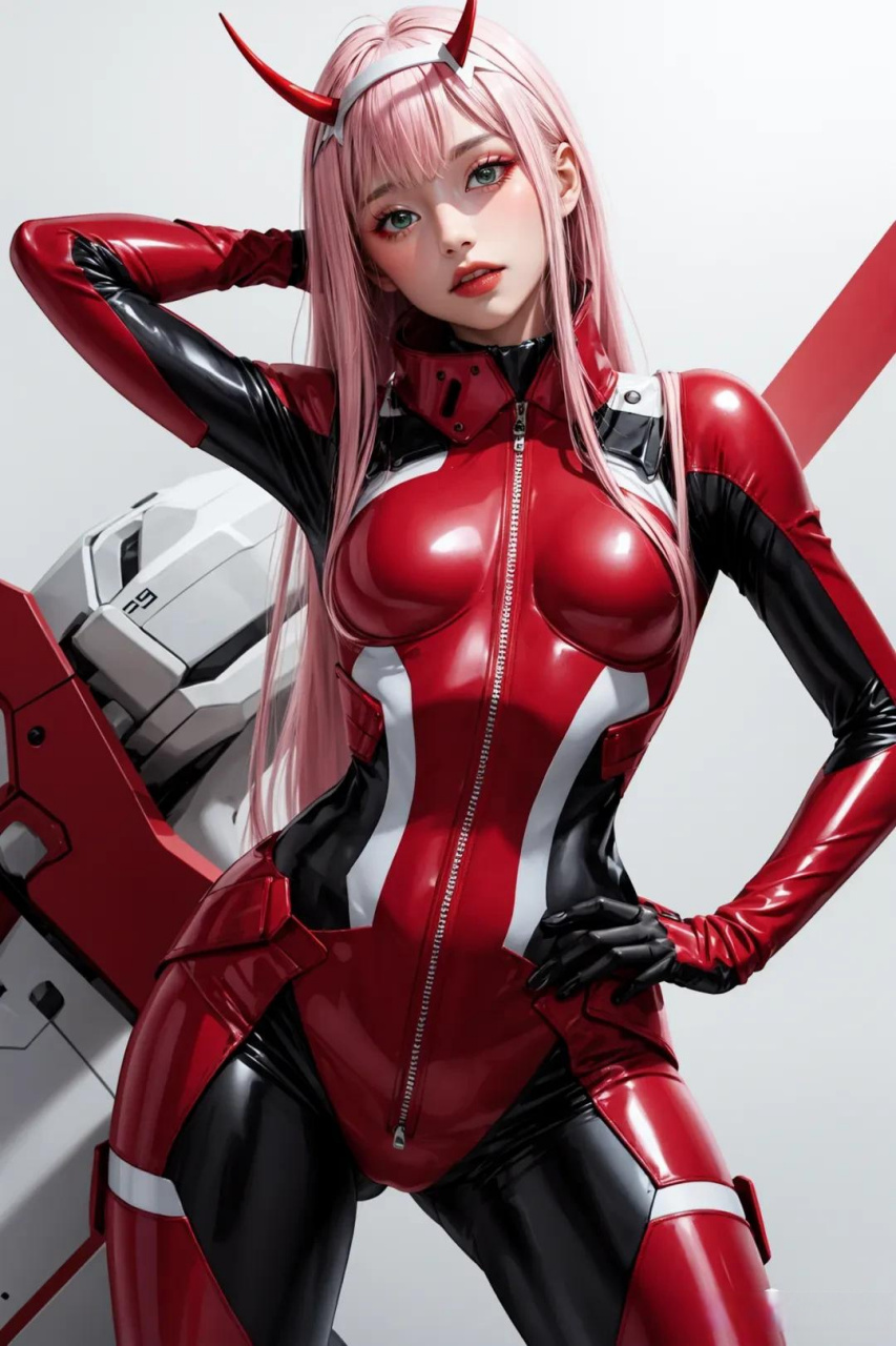 ai皮衣粉发少女