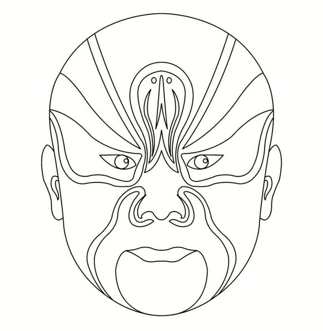 京剧脸谱 有素材可打印