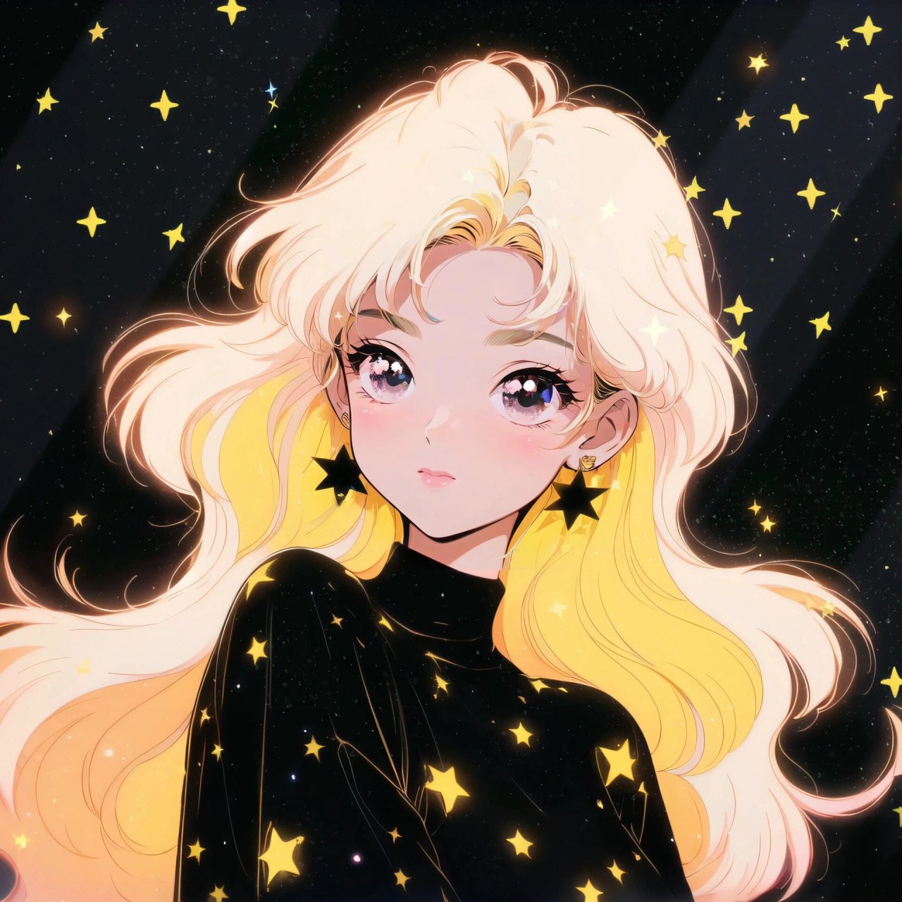 旧漫头像|满眼是星星的金发女孩