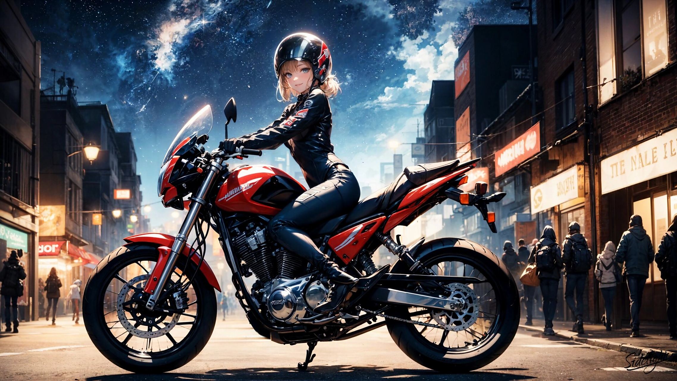 4k高清壁纸|16:9横屏桌面|机车女骑 近期的图有点发不过来了,尤其是