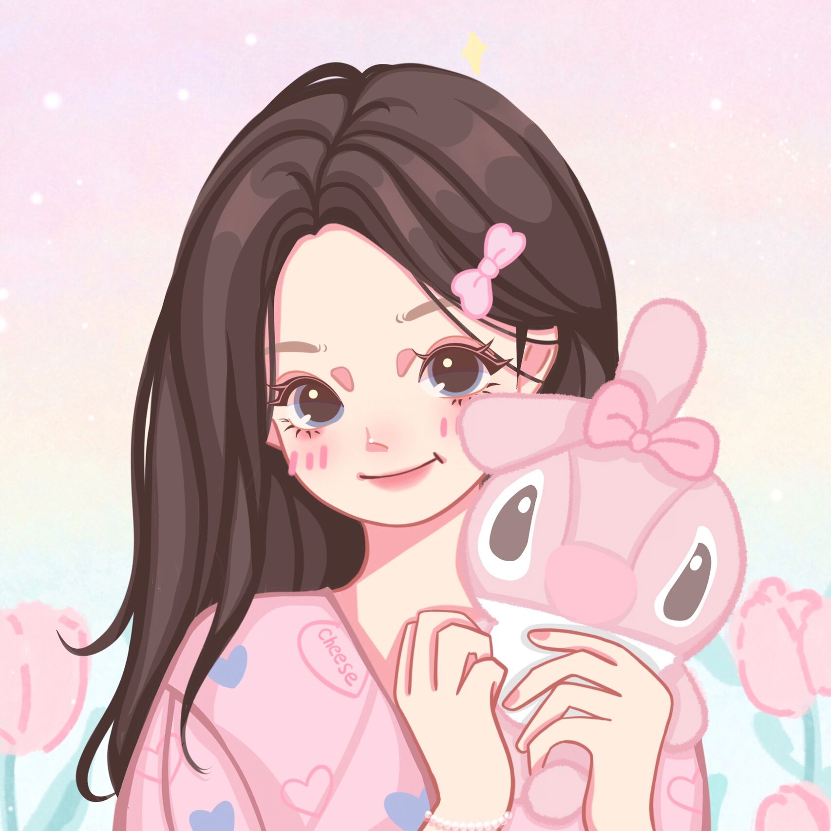 卡通头像|最近画的九宫格合集来咯 这次的大合集是五颜六色的哦 93