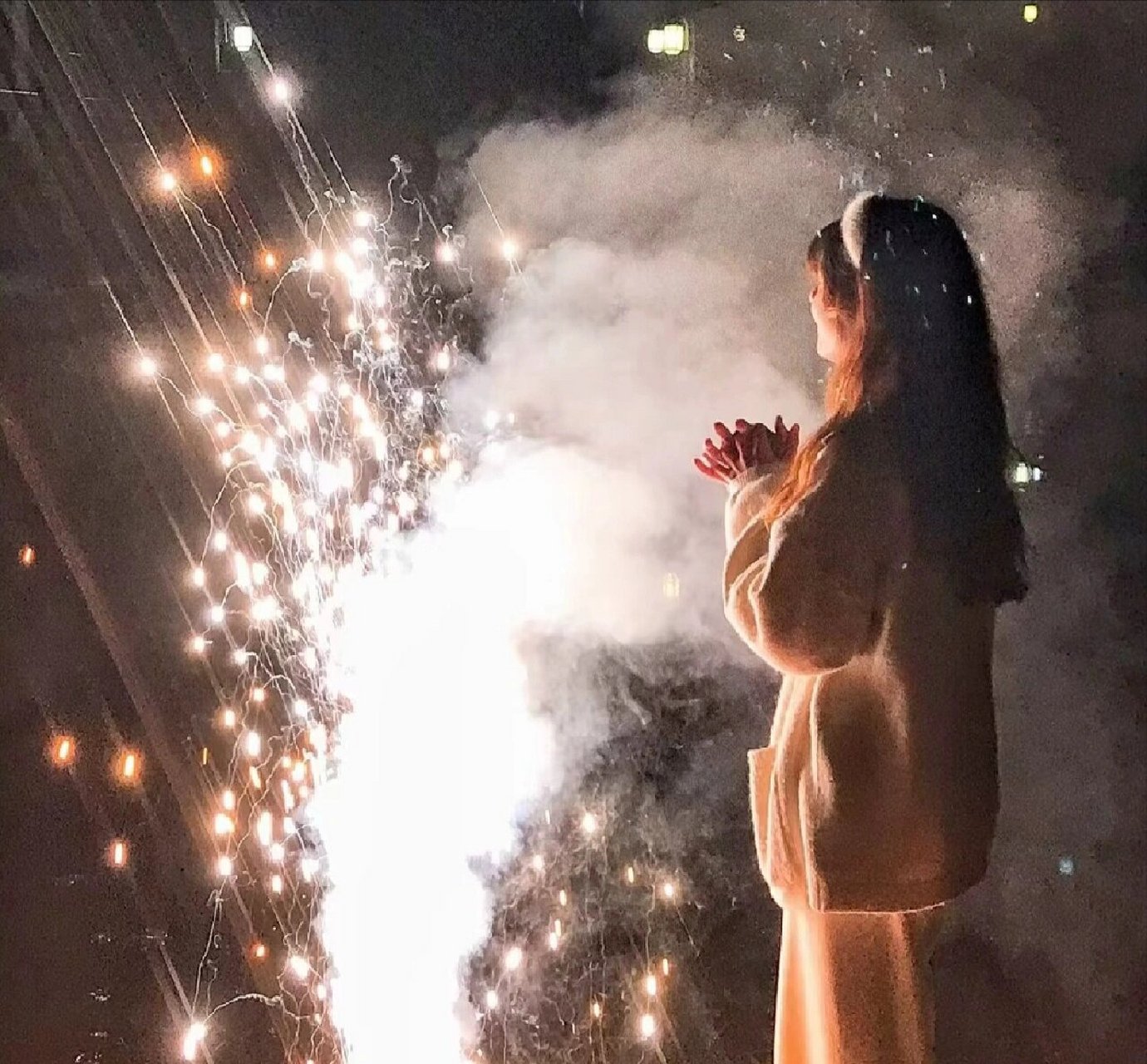 烟花女图#超级好看的烟花头像