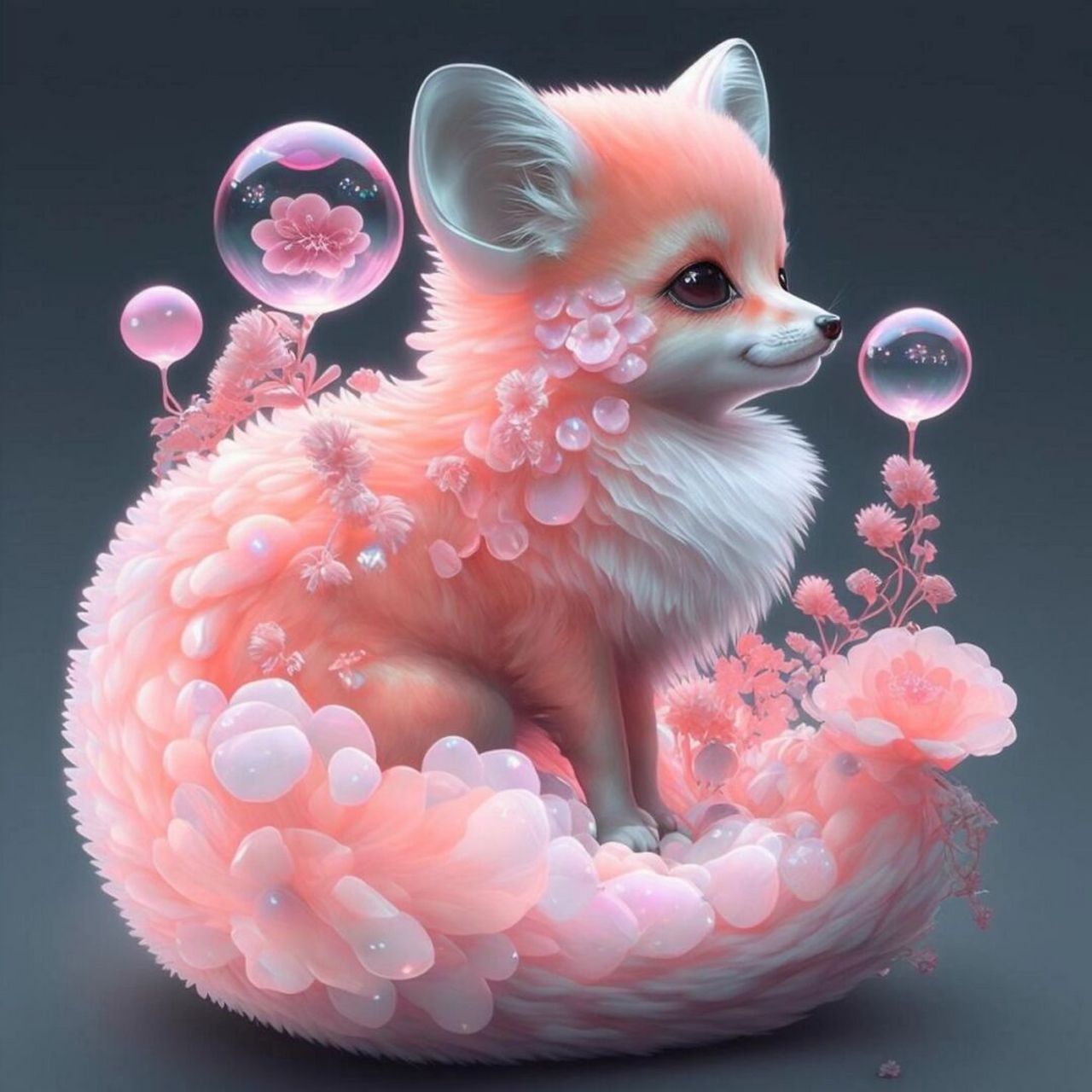 ai七彩小狐狸 这么多颜色的小狐狸,你们喜欢哪一种颜色的?