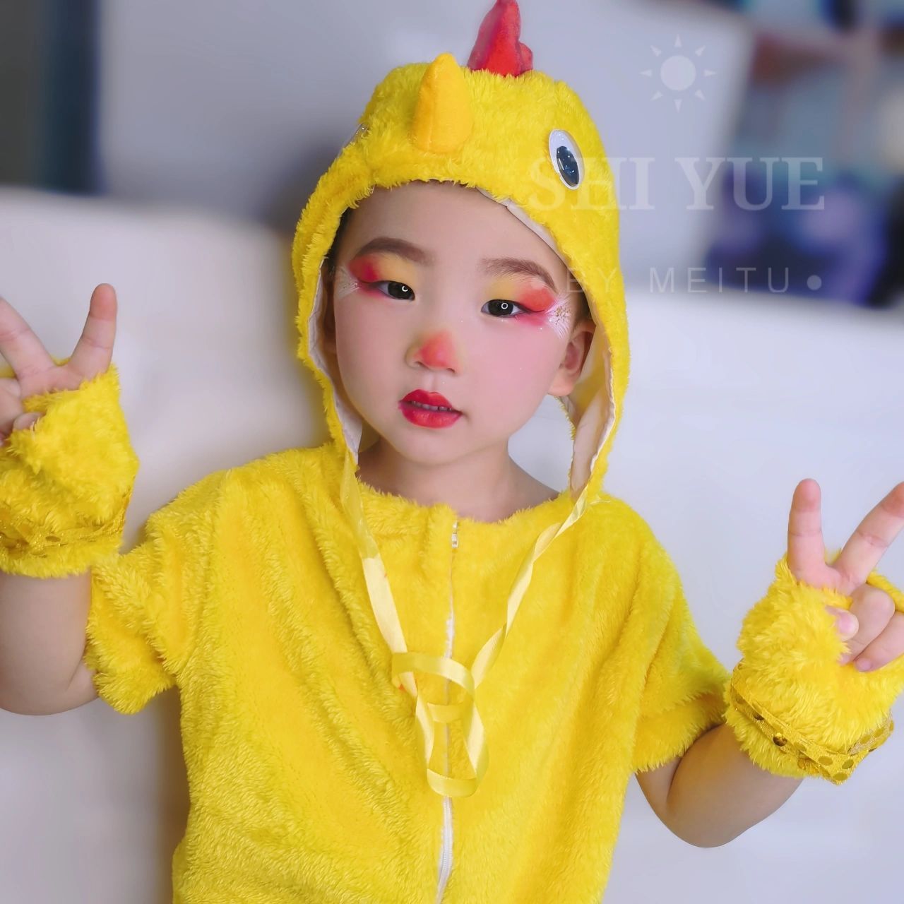 小鸡舞台妆儿童 舞台妆儿童小鸡