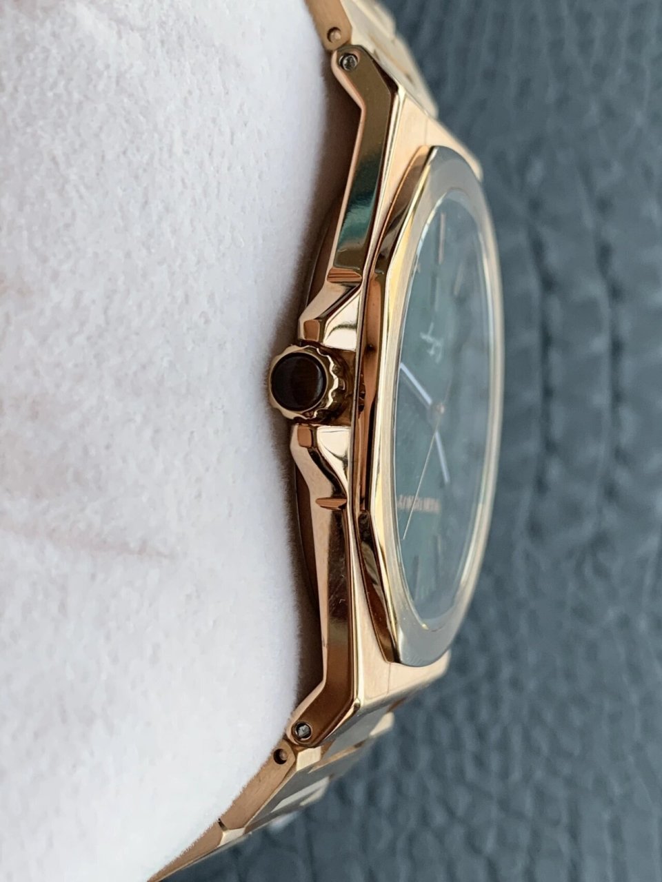 john dandy 约翰丹尼 男表 玫瑰金 绿色面 52mm 超簿款  06450