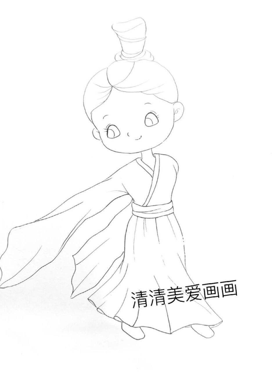 最美中国色—桃红 春晚最美舞蹈～#马克笔手绘# #画画# #国风