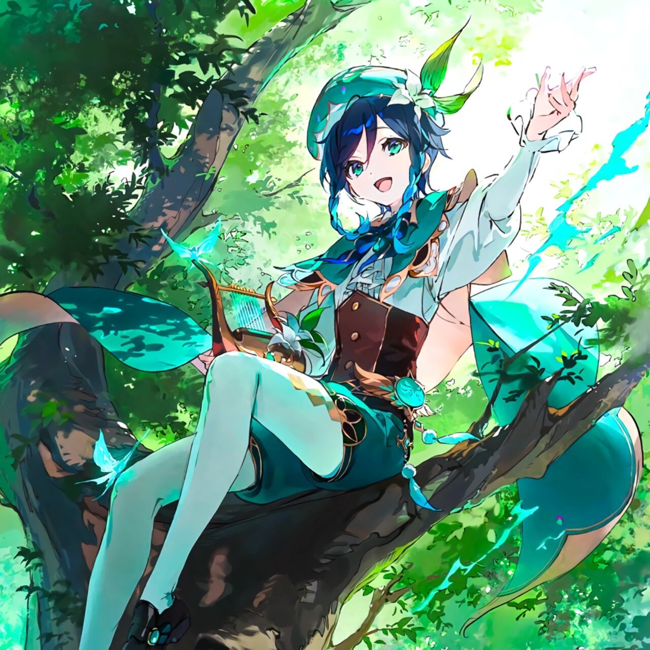 画师:dsマイル丨原神 温迪头像 #头像# #自截自调# #原神# #六入尽明