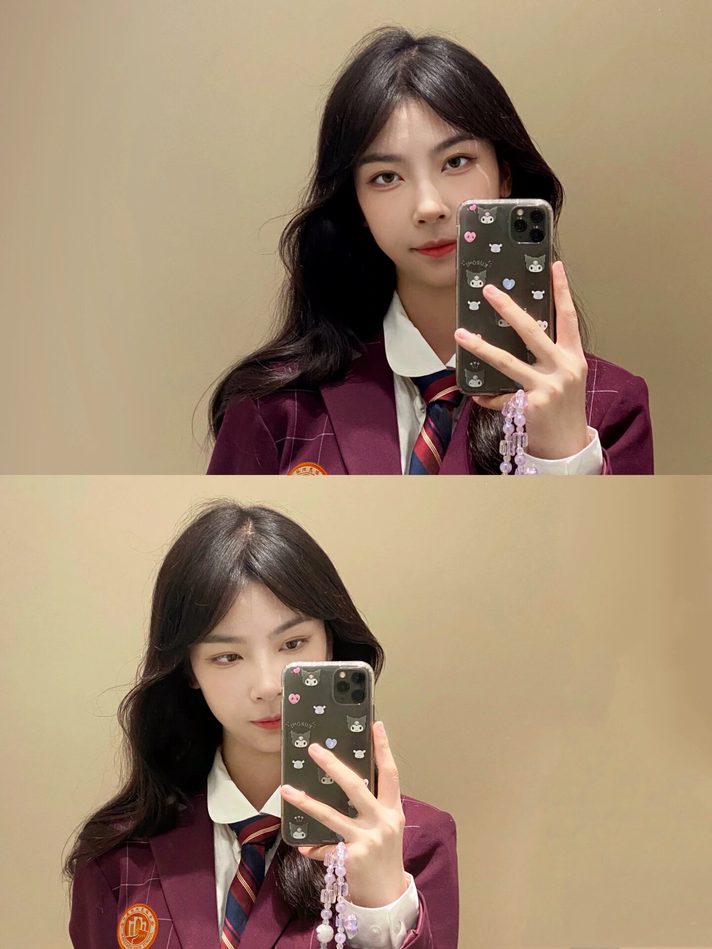 杭高校服正装yyds! 浅浅更新了一下证件照