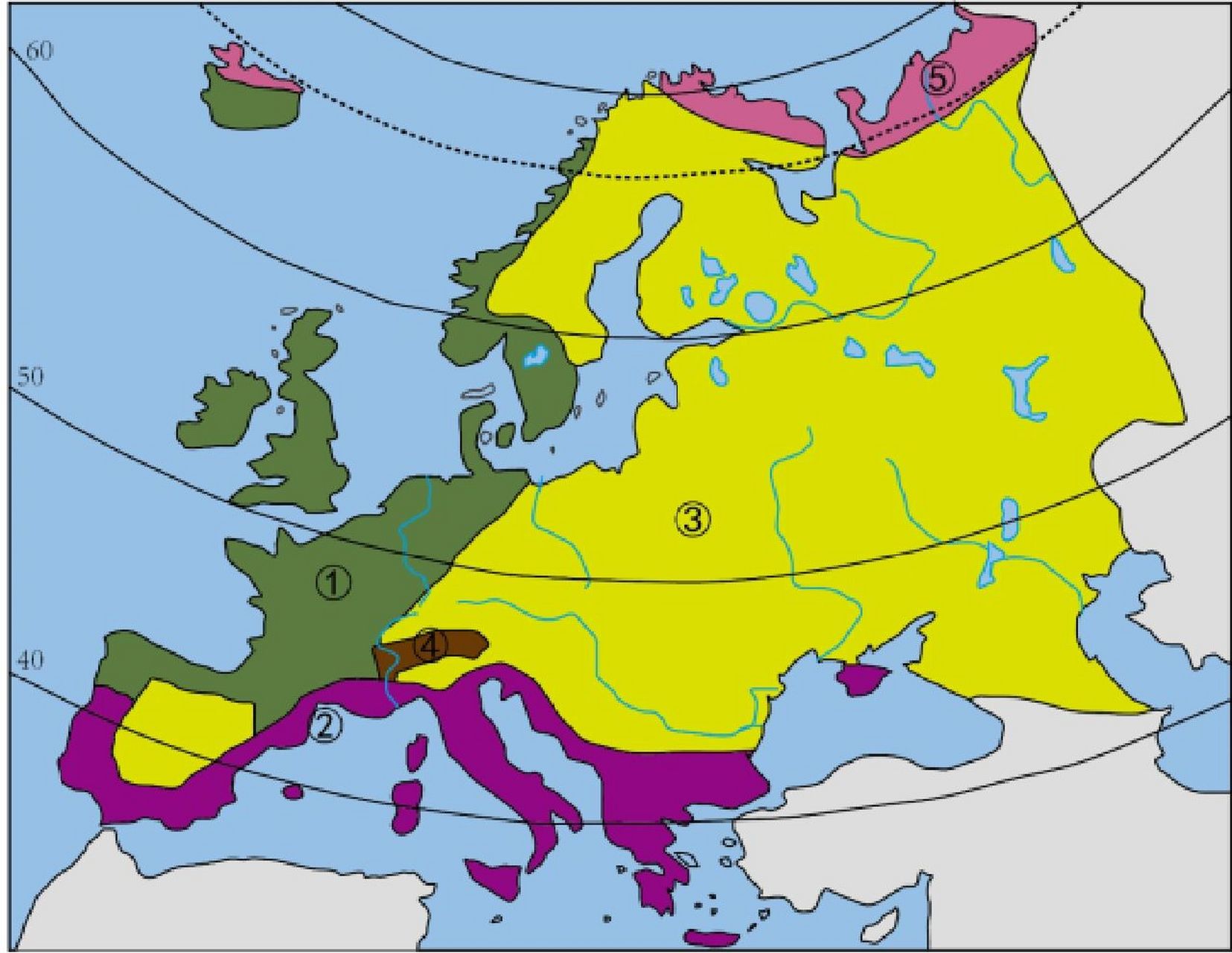 亚洲欧洲气候类型