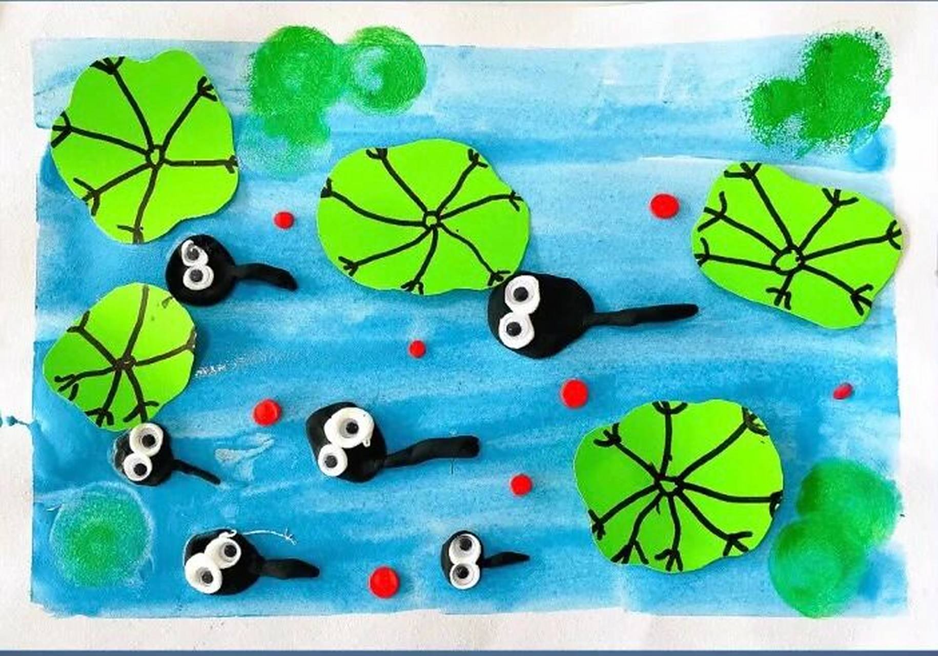 创意美术《小蝌蚪找妈妈》 小班3～4岁 本节课主要是让小朋友们通过