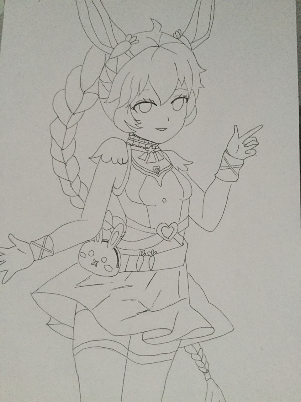 画小舞了上次那张大家都说丑这张也有点问题但是我觉得已经画得很好了