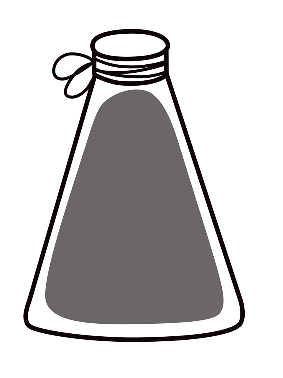 瓶子简笔画素材图 好多姐妹私信要的素材来啦～ 95做法:打印出来将