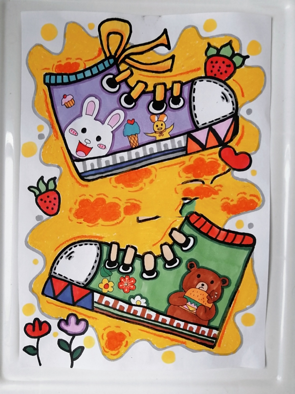 自己装饰鞋子:小朋友的创意无穷!