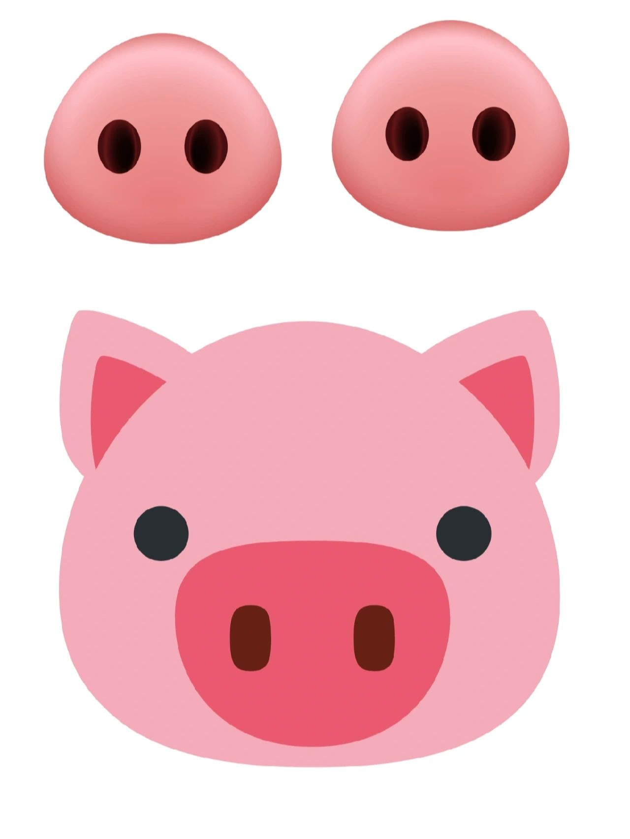 课堂游戏给小猪贴鼻子