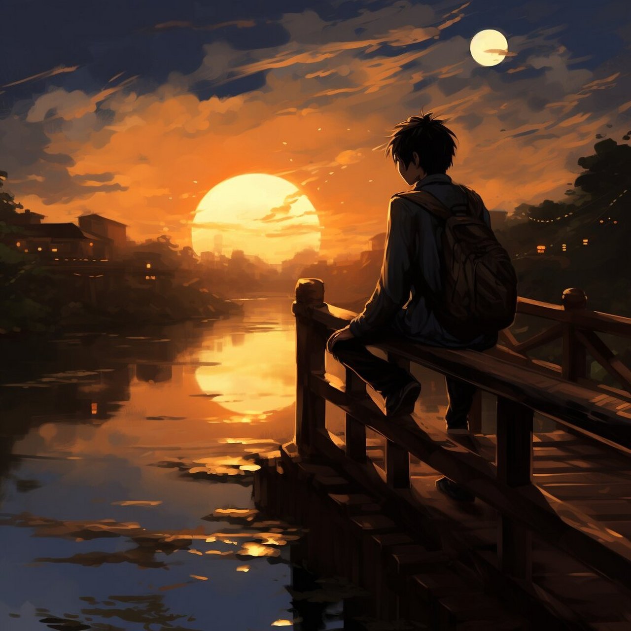 一起来看夕阳吧7815,好看的男生头像