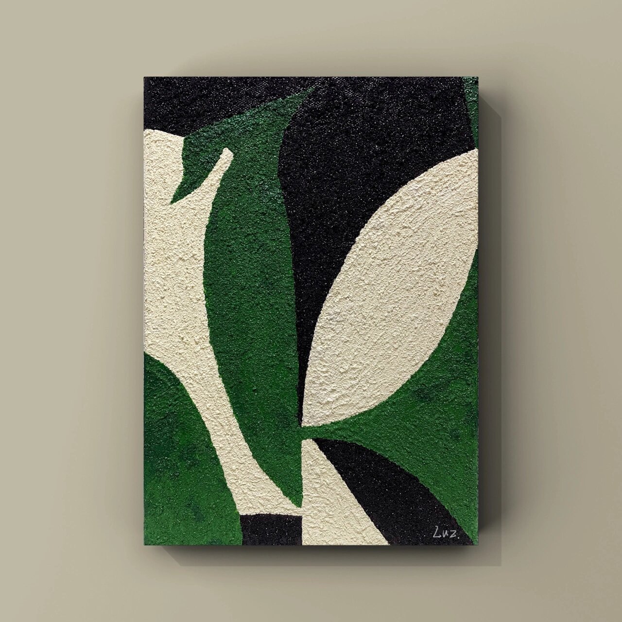 现代简约风抽象装饰画/肌理/艺术色块/丙烯