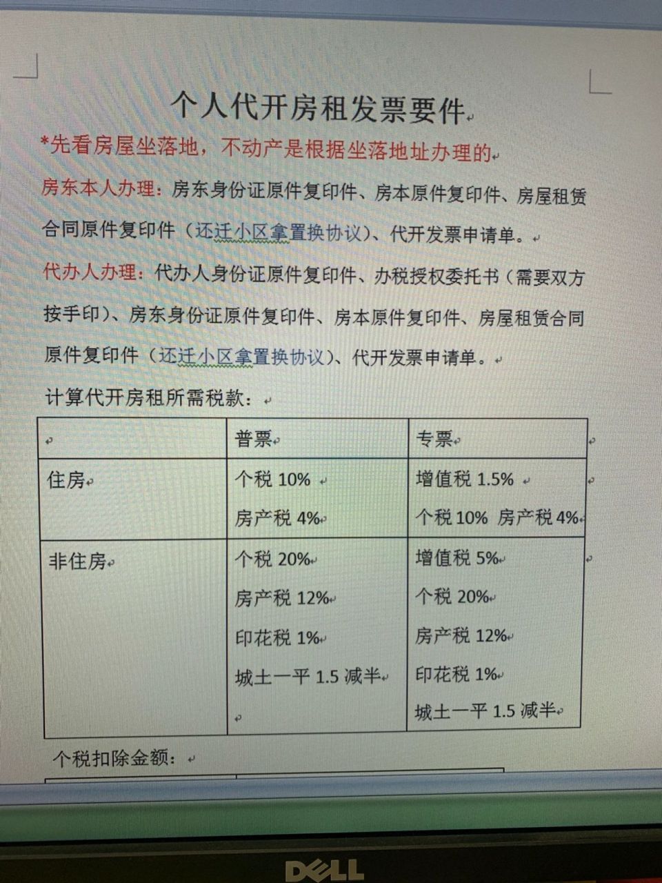 如果出租房屋要开发票怎么办交多少钱7215 代开房租的要件都在上