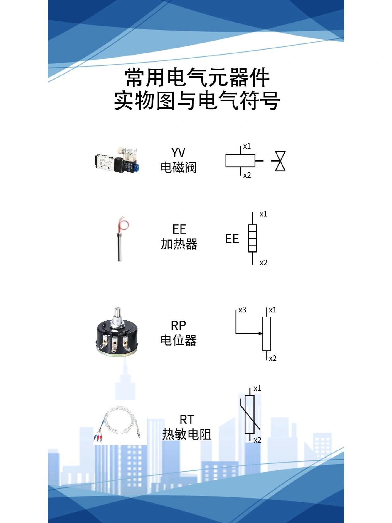 电器元件符号实物图片