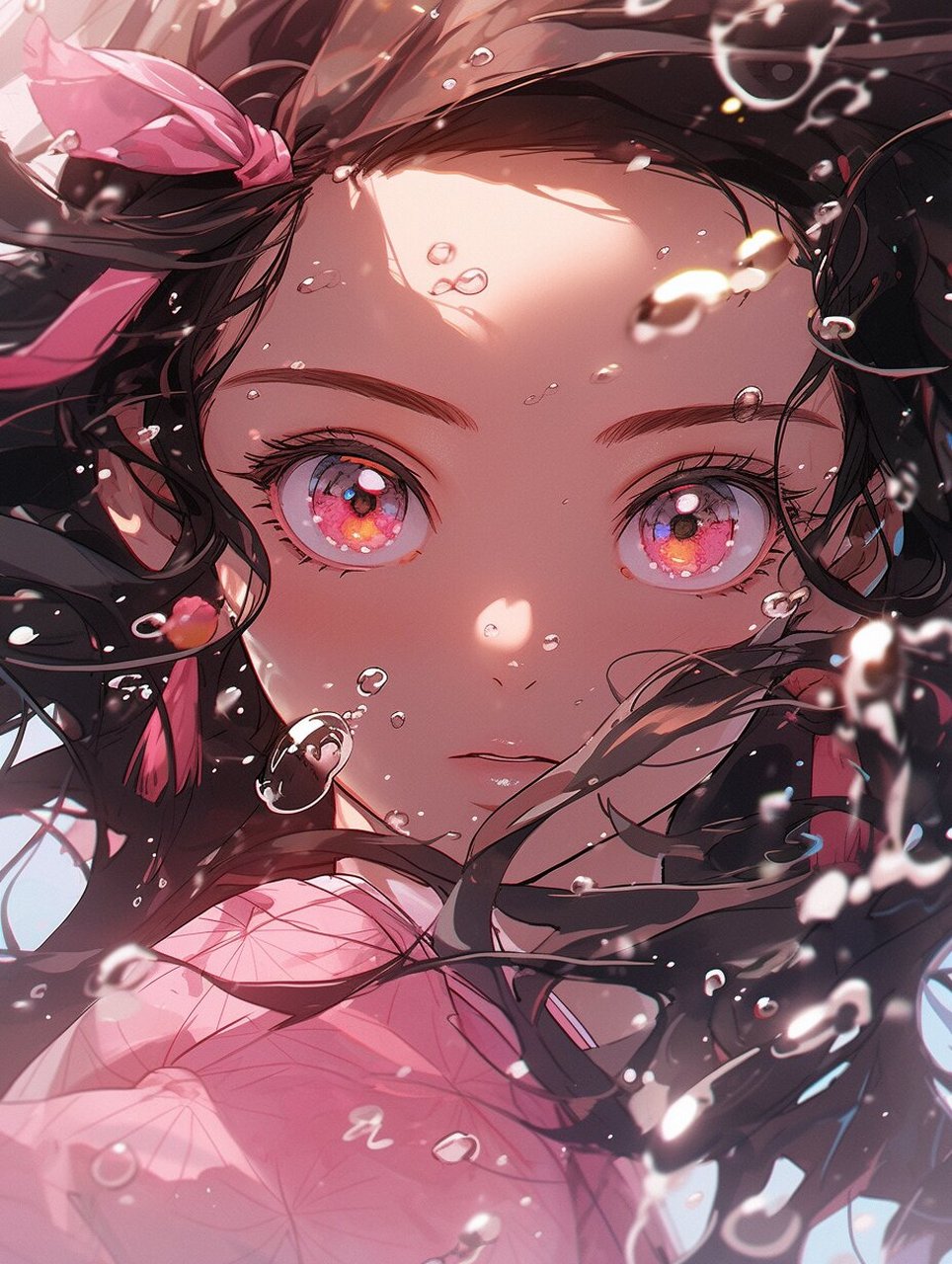 鬼灭之刃|灶门祢豆子|aigc 灶门炭治郎的妹妹,因鬼舞辻无惨的血液变成