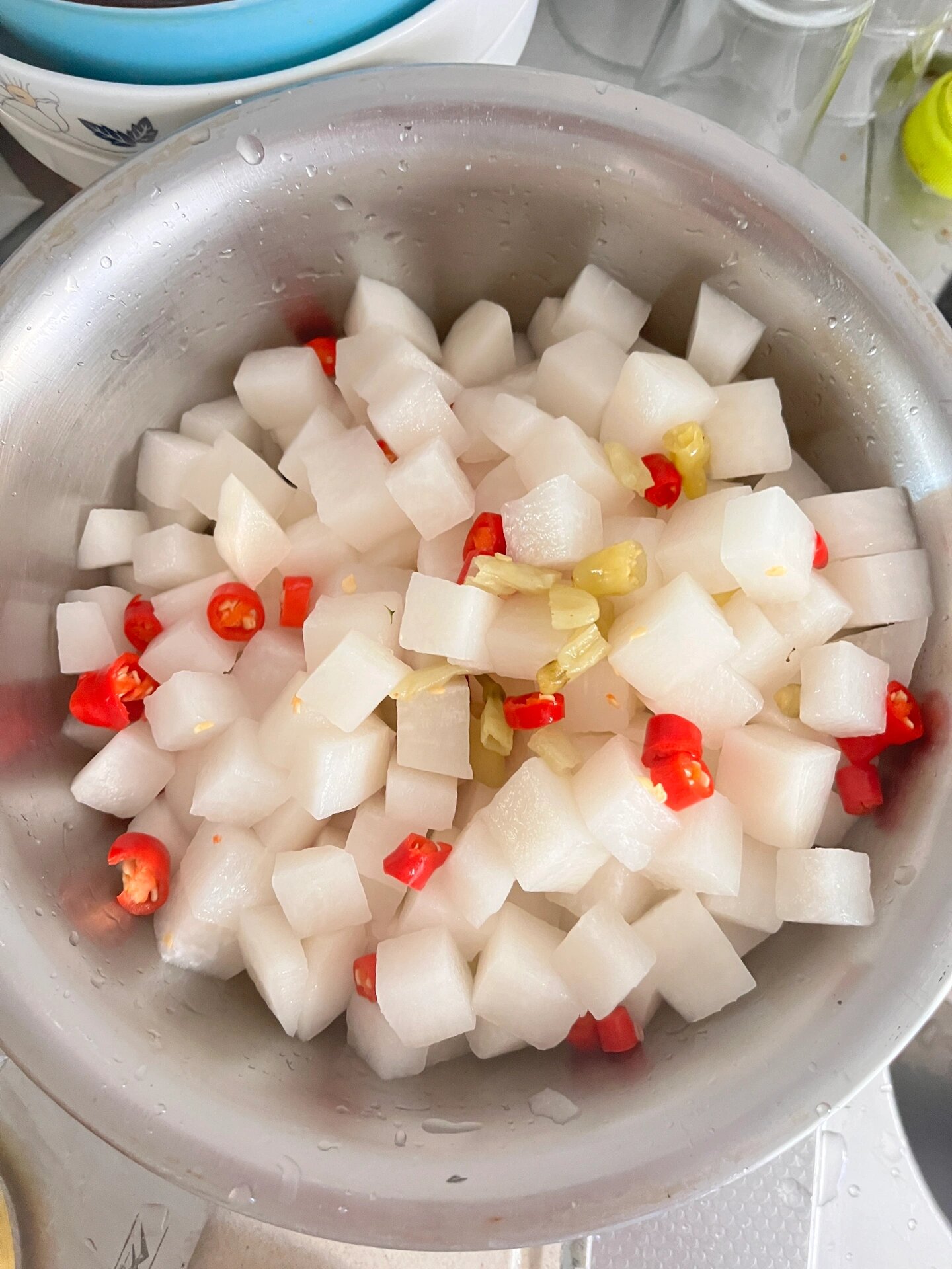 韩式酸甜辣小萝卜,下饭小咸菜!