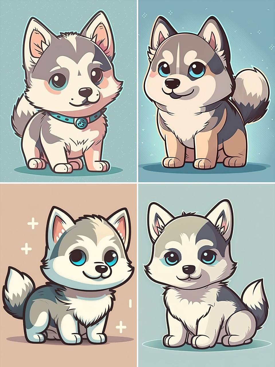 可爱的哈士奇来了