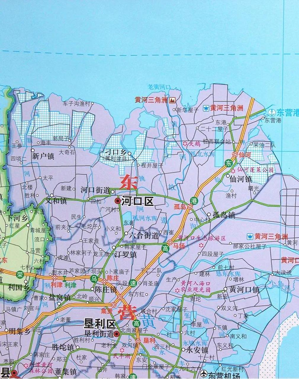 东营市黄河入海口地图图片