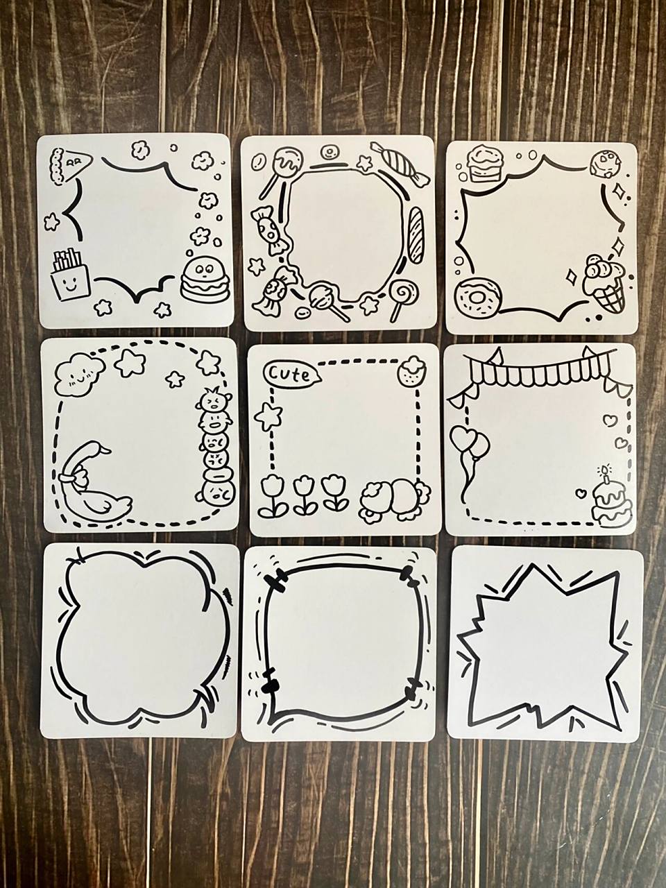 简笔画|贺卡手抄报手帐素材边框必备第二弹