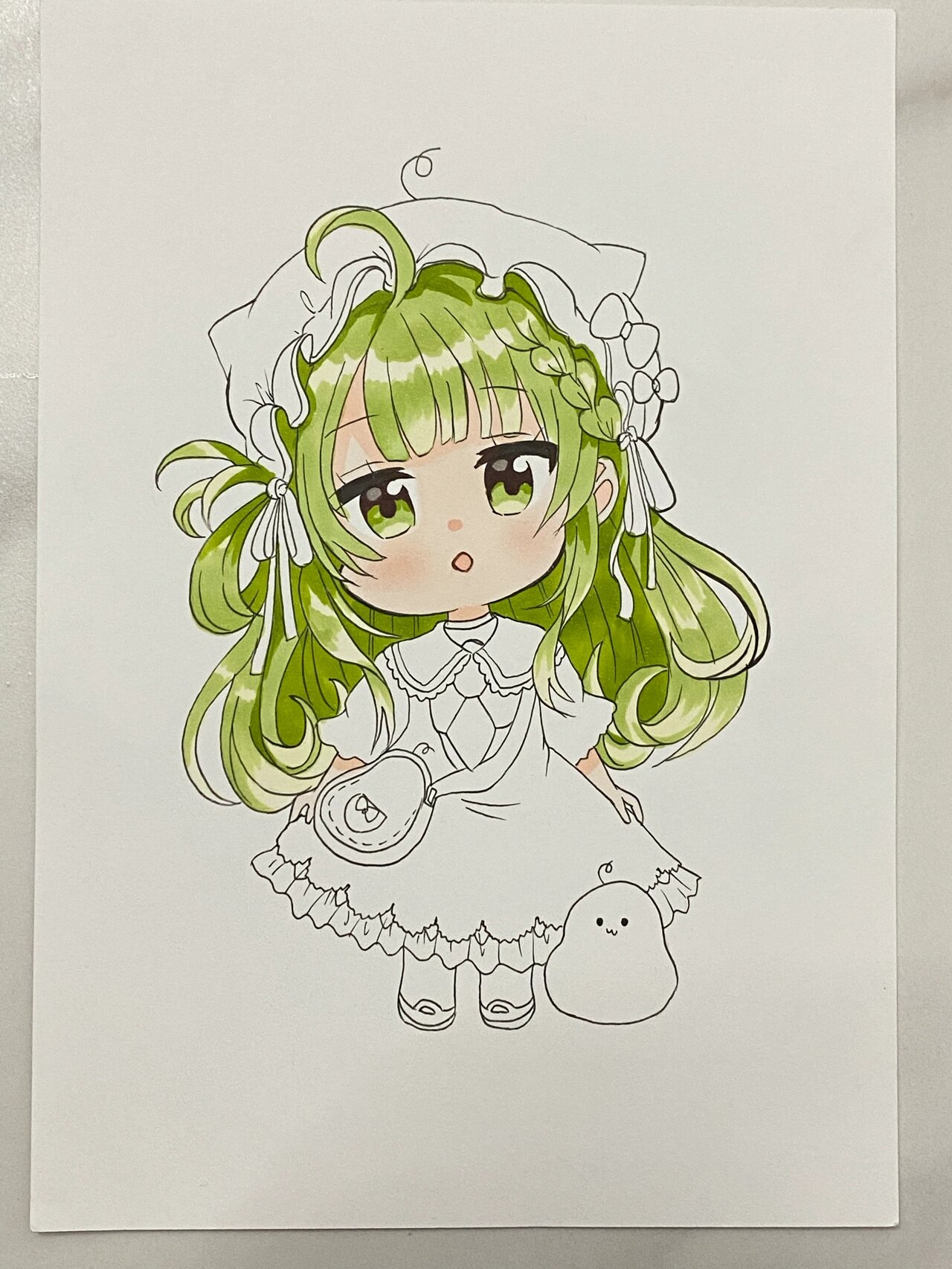 q版人物马克笔手绘临摹(线稿教程