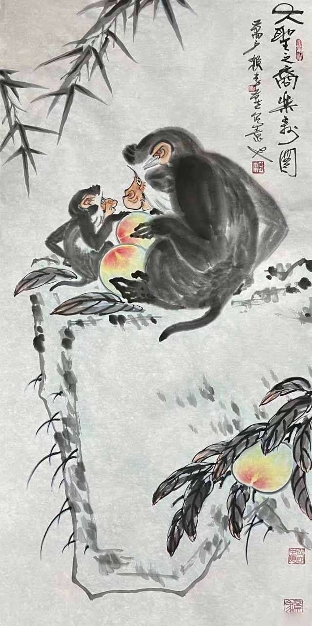李苦禅之子李燕老师四尺整张作品#艺术##国画