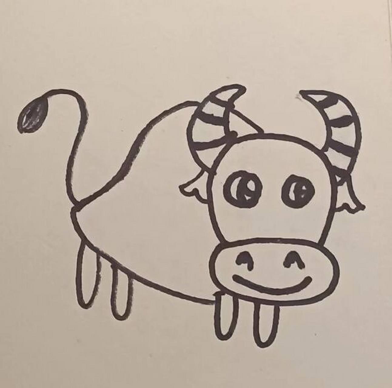 简笔画——羊/牛