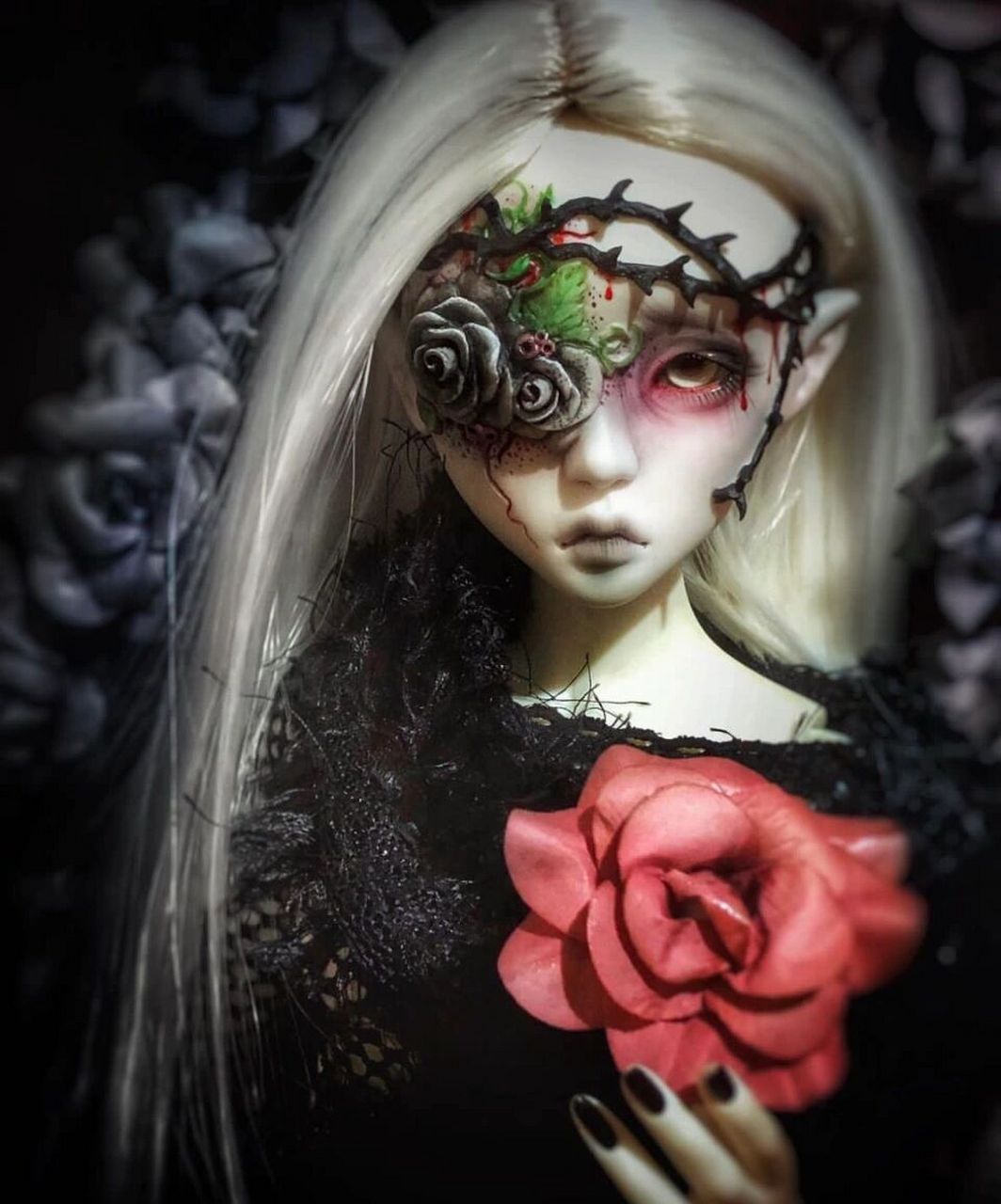 恐怖娃娃欣赏98 暗黑童话里的幽灵女孩们97 恐怖氛围感拉满91