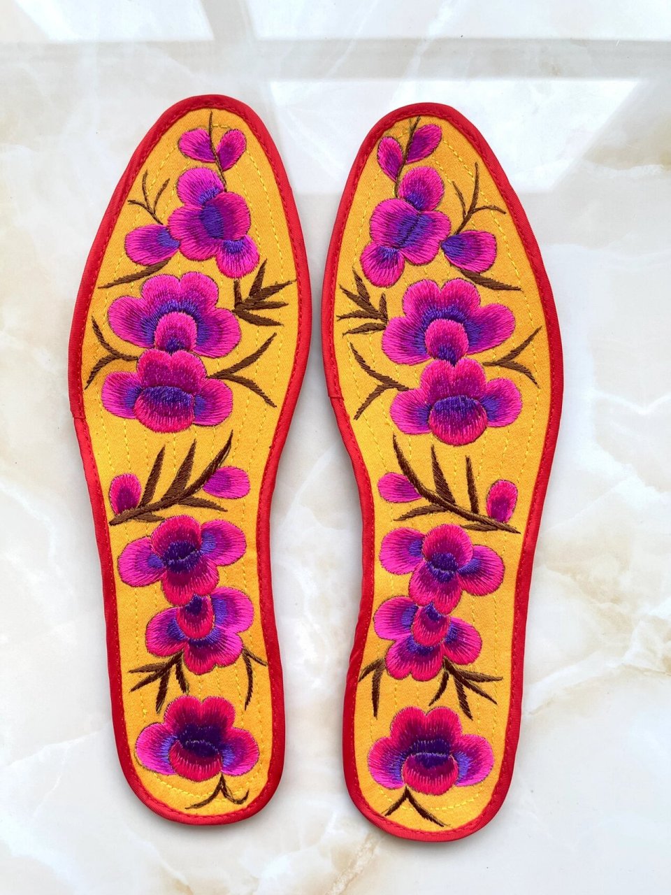 纯手工刺绣鞋垫|传承传统文化经典 七十多岁姥姥一针一线纯手工制作.