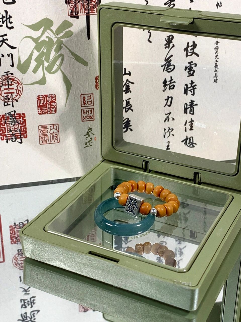 手作上新【發】两杯奶茶90 的小戒指 "富埒陶白,赀巨程罗,山擅铜陵