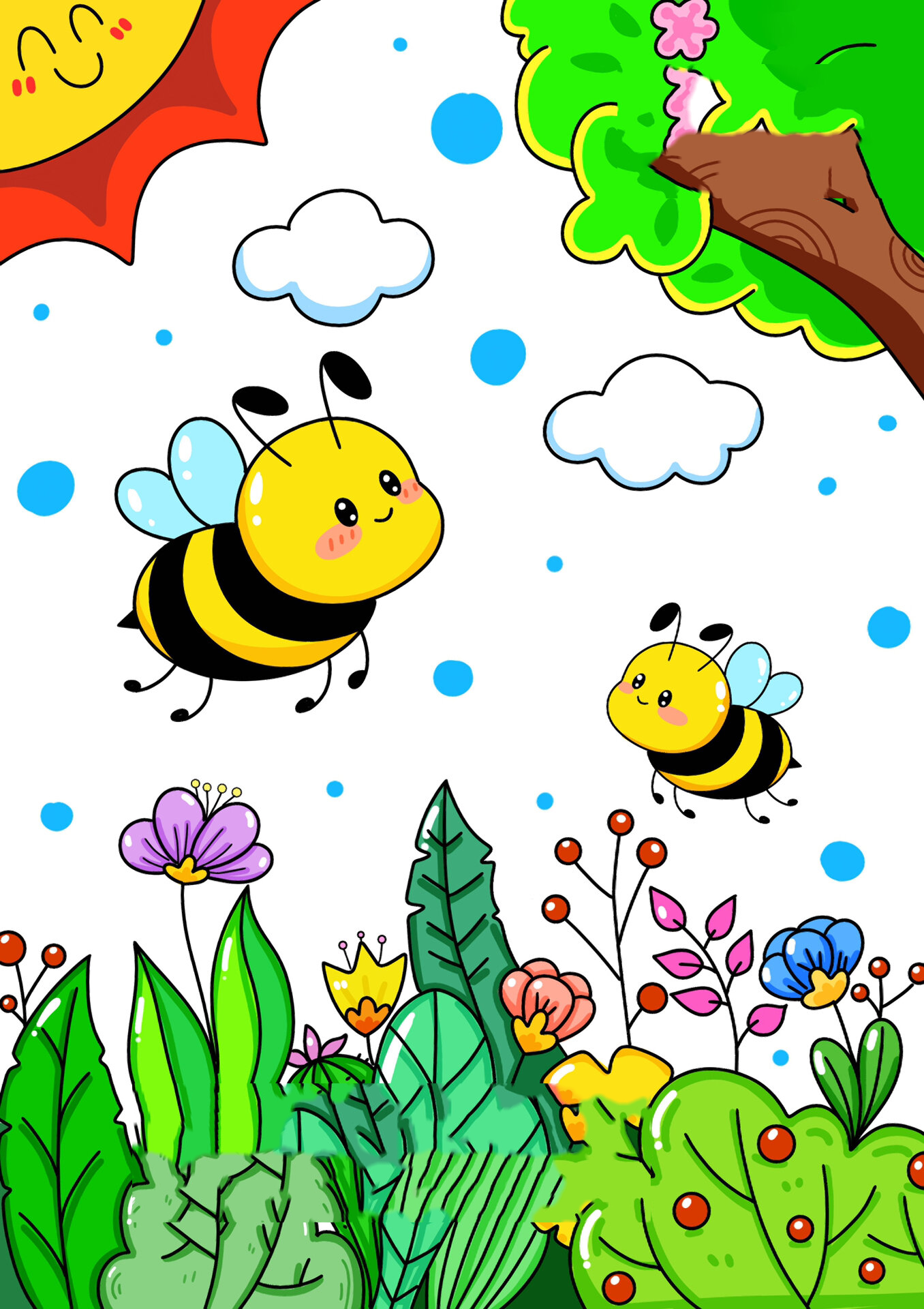 蝴蝶蜜蜂图片大全卡通(蝴蝶蜜蜂图片大全卡通可爱)