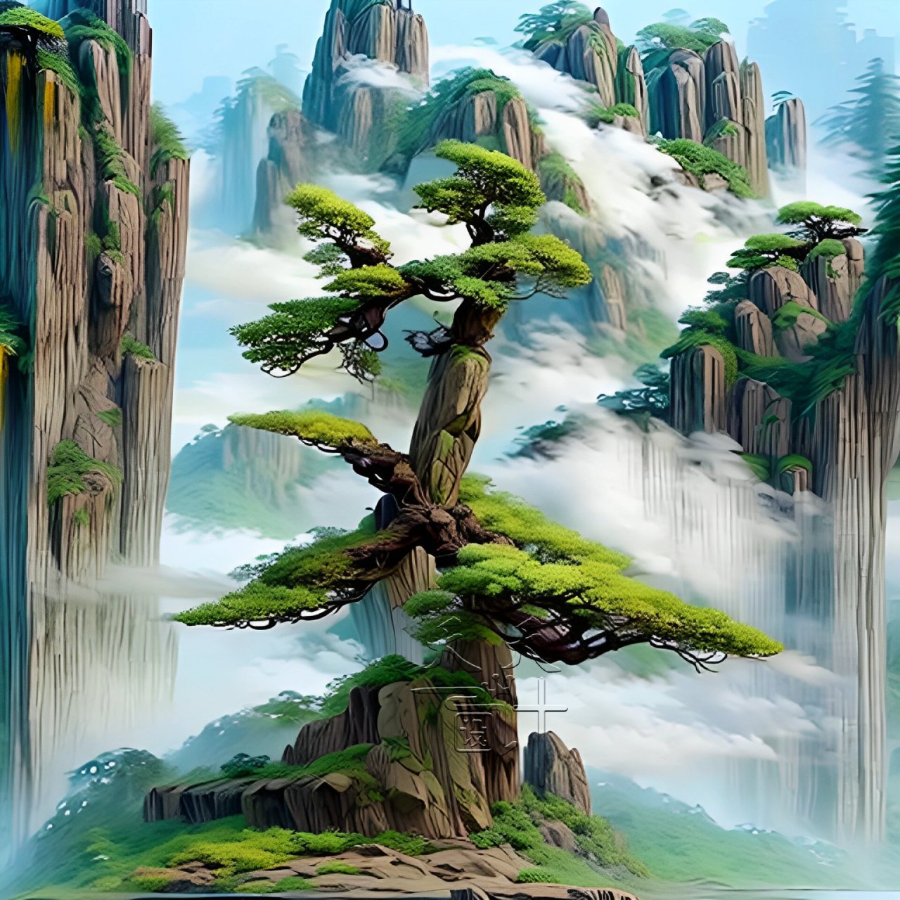 很有意境的山水画头像来啦